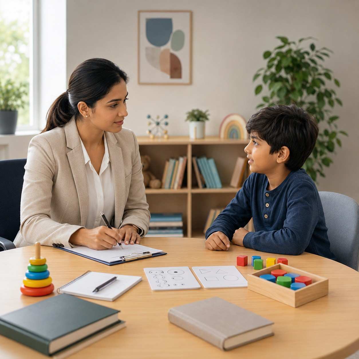 Psychological assessment session with Dr. Sayana Suzkin - comprehensive ADHD, learning disability, and cognitive evaluations