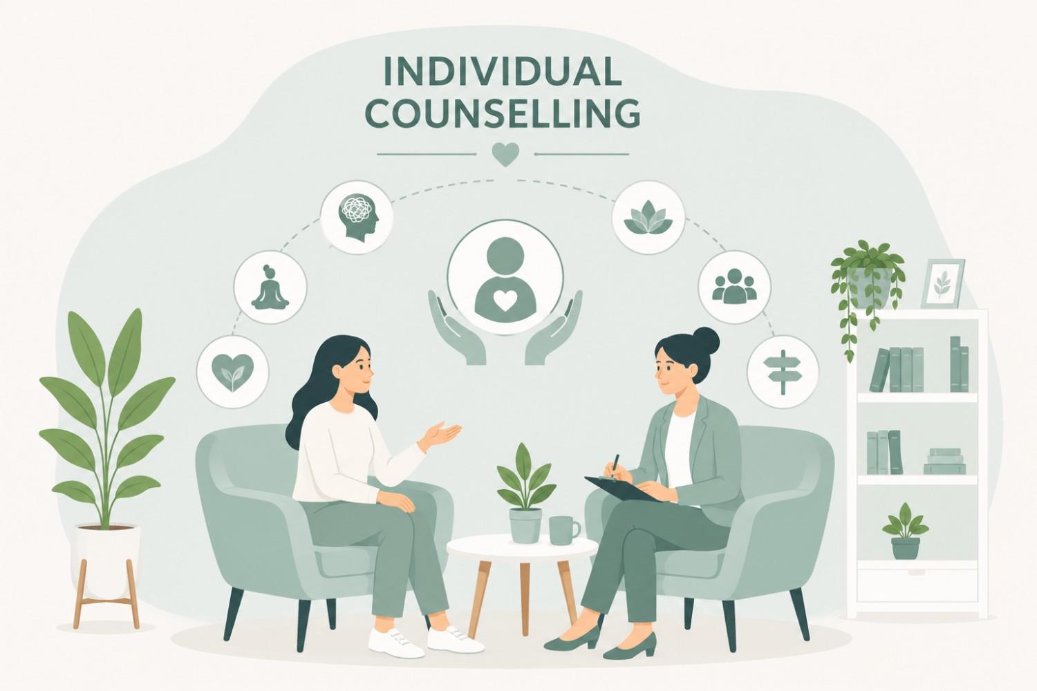 Individual counselling session with Dr. Sayana Suzkin - personalized support for personal growth and well-being