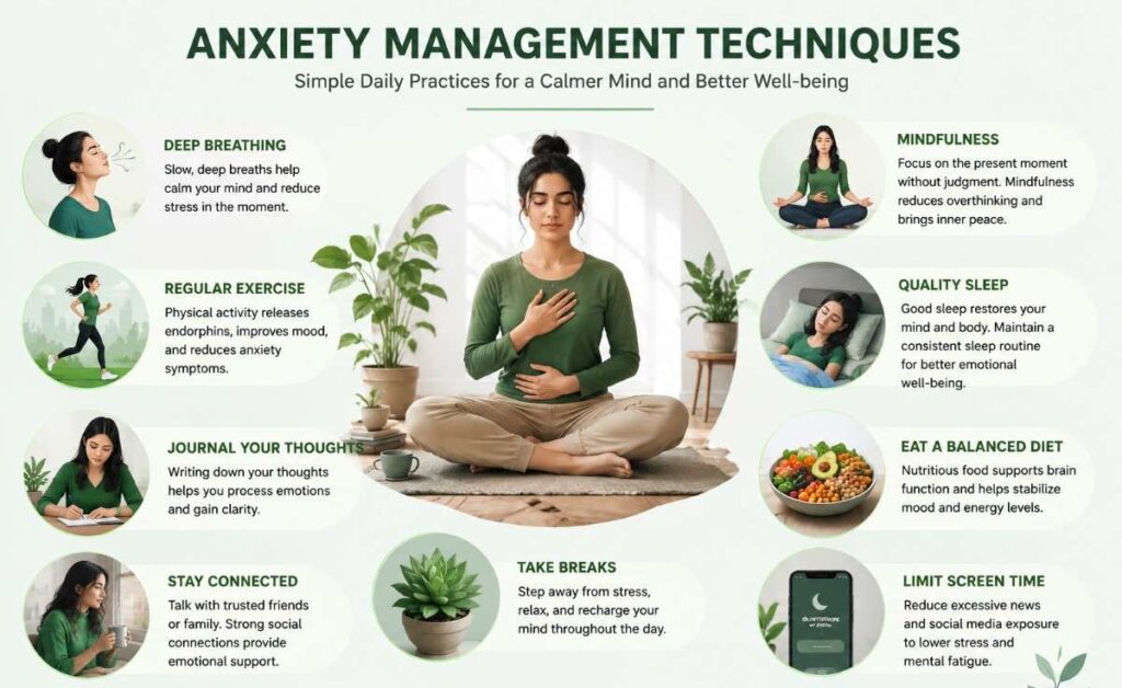 Healthy coping strategies recommended during Anxiety Counselling Germany.