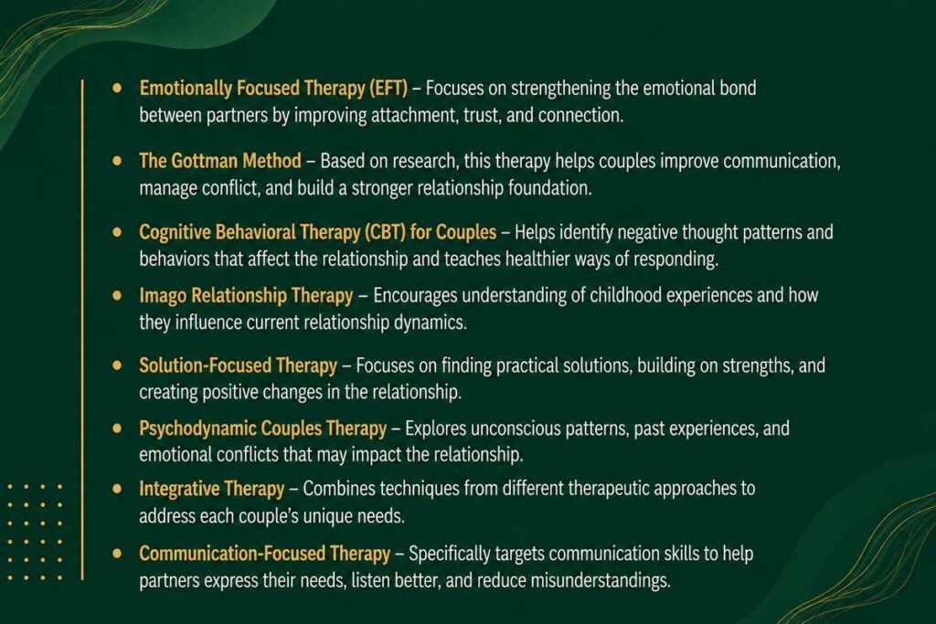 Different Types of Couples Therapy